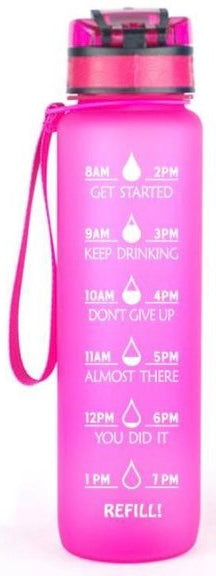 Motivational Bottle 1 liter ROZE